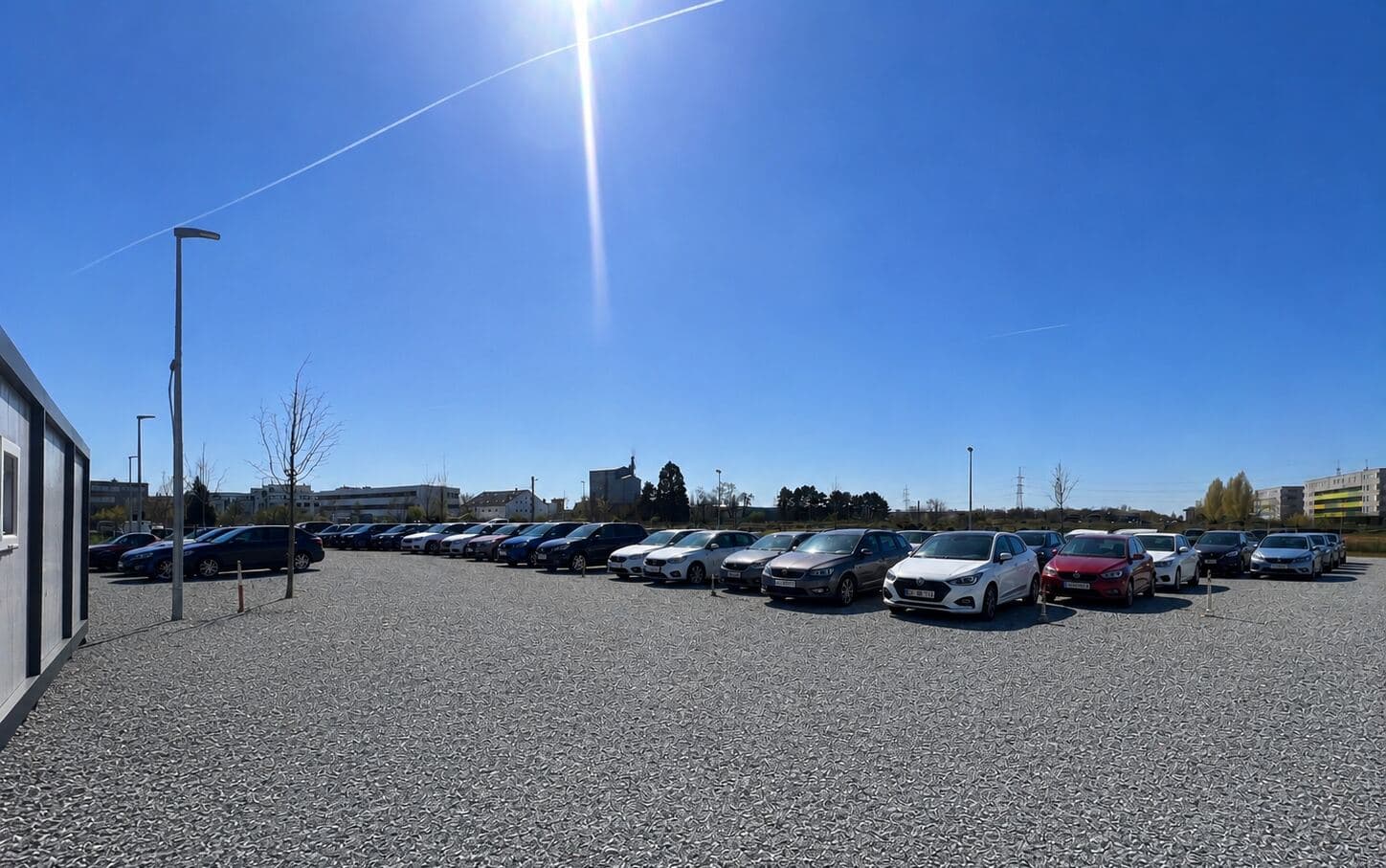 Parkplatz Kelsterbach am Flughafen Frankfurt
